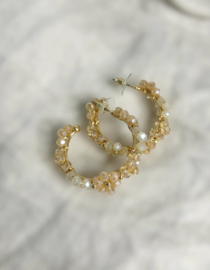Oorbellen  | flowers | goud