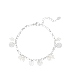 Armband | lucky pearls | zilver