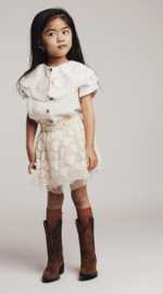 Mooie embroidery rok | Creme oat | Alvide | Baje Studio