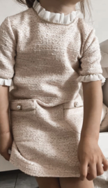 Jurkje tweed stof | Camellia | Linde