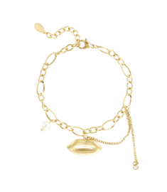 Armband  | kiss & tell | goud