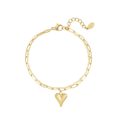 Armband  | loving layers | goud