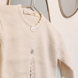 Luxe gebreide cardigan beige | Puromimo | Esmée