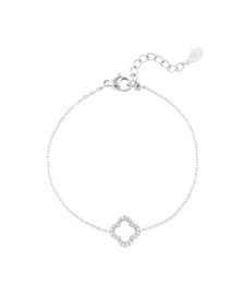 Armband  | lucky diamond | zilver