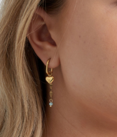 Oorbellen  | forever love | goud | roze