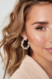 Oorbellen  | flowers | goud