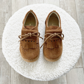 Sneakers Camel | gemaakt van suede