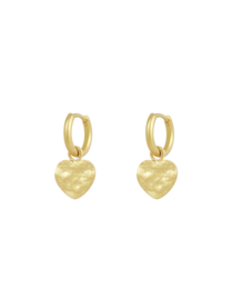 Oorbellen  | heart | goud