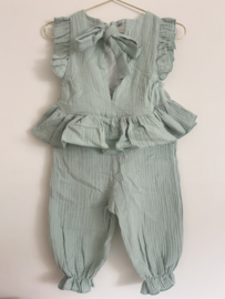 Jumpsuit blauw | groen  | Babylai