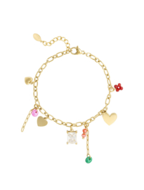 Armband | delightful dangles | goud
