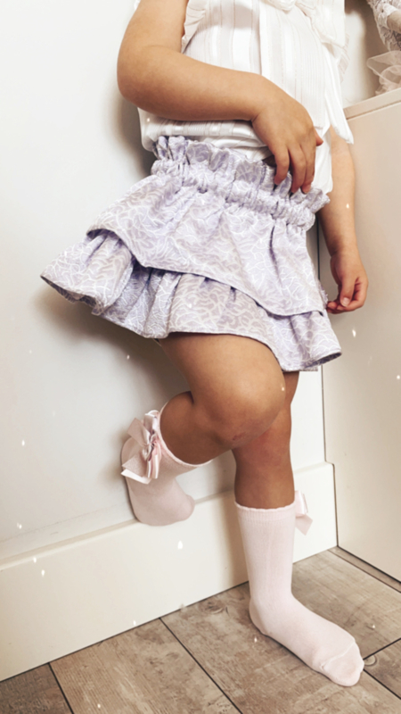 Rokje Luxury Jacquard Paars Petite Zara Kiki