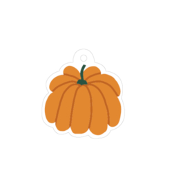 Cadeau labels pumkin pompoen - 5 stuks