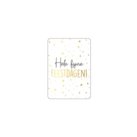 Kerst Ansichtkaart - goud folie - a6
