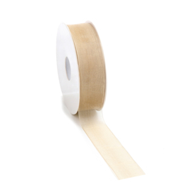 Organza goud - 25mm x 3 meter