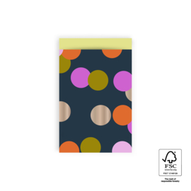 Cadeauzakjes - Big Confetti - Yellow - 12 x 19 cm - 5 Stuks