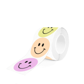 Stickers Multi - Smiley Sweet -  5,5cm 6 stuks