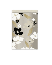 Duurzaam grasspaper cadeauzakjes Fresh flower '25  - Basic - 19x25 cm (L) - 5 Stuk