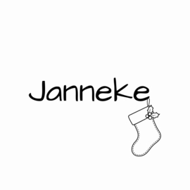 Gepersonaliseerde stickers Thies kerstsok - 5 stuks