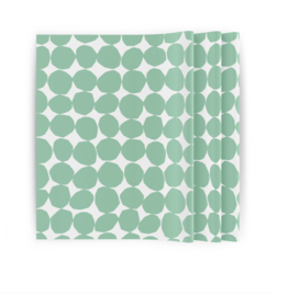 Vloeipapier Sculpted dots - wit groen - 5 stuks