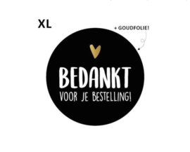 Stickers - bedankt voor je bestelling - 6 stuks