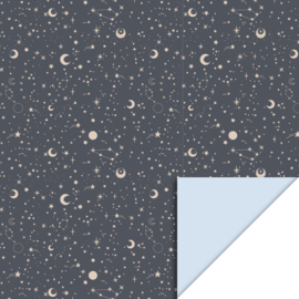 Cadeauzakjes - Galaxy Night Blue - Light Blue - 12x19cm - 5 Stuks