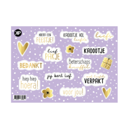 KP® A5 stickervel Feest