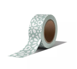 Washi papier tape -  Groen/blauw salie