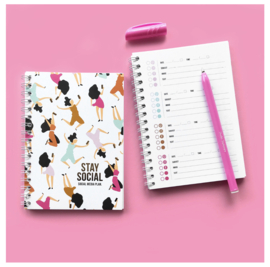 A6 Notebook Stay Social – Social media planner