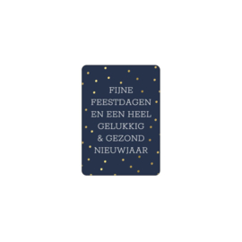 Kerst Ansichtkaart - goud folie - a6