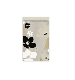 Duurzaam grasspaper cadeauzakjes Fresh flower '25  - Basic - 12x19 cm (M) - 5 Stuks