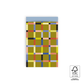 Cadeauzakjes art olive - 12x19 cm (M) - 5 Stuks