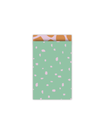 Cadeauzakje Minimal dots - groen - 12x19cm - 5 Stuks