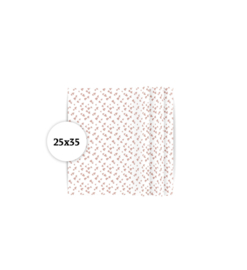 Vloeipapier Solo hearts - Roze  - S - 5 stuks
