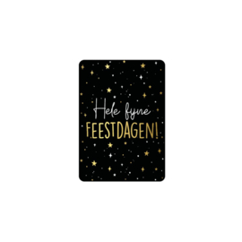 Kerst Ansichtkaart - goud folie - a6