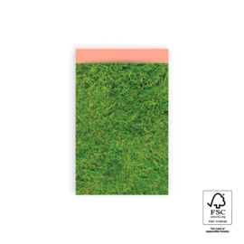 Cadeauzakje Gras - groen - 12x19cm - 5 Stuks