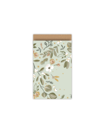 Cadeauzakje Let’s decorate ’25 - groen - 12x19 cm - 5 stuks
