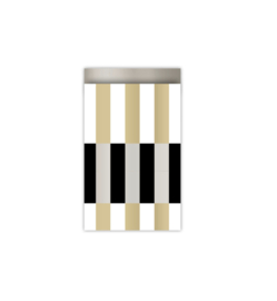 Cadeauzakjes colorblocking - basic - 12x19 cm (M) - 5 Stuks
