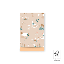 Cadeauzakjes  Baby Goose - Beige  - 12x19 cm (M) - 5 Stuks