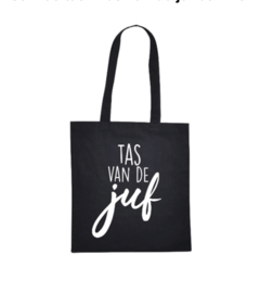 Zwarte canvas tas - Tas - Tas van de juf