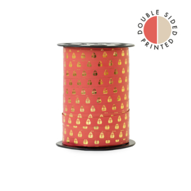Sint Lint  - Mijter - Red - Beige - 10mm 5m