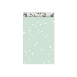 Cadeauzakjes first snow - mint groen - 5 stuks - m