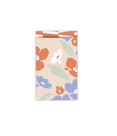 Cadeauzakje Fresh flower '25  - warm - 12x19 cm (M) - 5 Stuks