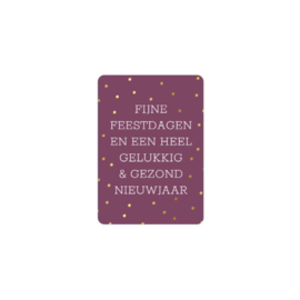 Kerst Ansichtkaart - goud folie - a6