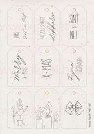 Gratis Printable kerst sinterklaas Cadeaulabels (A4 download)