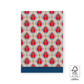 Cadeauzakjes Sinterklaas mijter - 17 x 25 cm (L) - 5 stuks