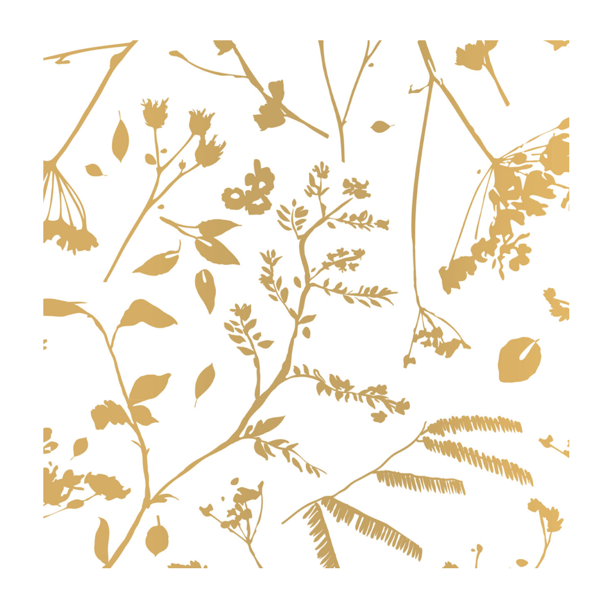 Vloeipapier fall in motion - goud - 5 stuks