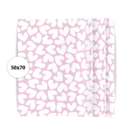 Vloeipapier Solo hearts - Roze wit/lila - 5 stuks