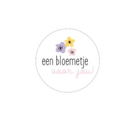 Stickers - een bloemetje voor jou 6 stuks