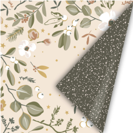 Cadeaupapier Let’s Decorate ’25 - naturel - 30 cm x 3 meter