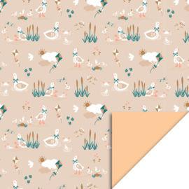 Cadeauzakjes  Baby Goose - Beige  - 12x19 cm (M) - 5 Stuks